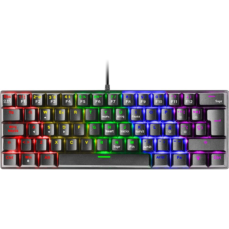 Mars Gaming MK60 klávesnica Hranie USB QWERTY US English Čierna (8435693101574)